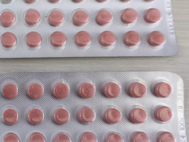 A blister pack of estradiol tablets, one form of estrogen-only hormone therapy