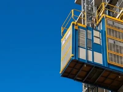 Al Wisam Trading and 3S Industry partnership graphic showing vertical access equipment