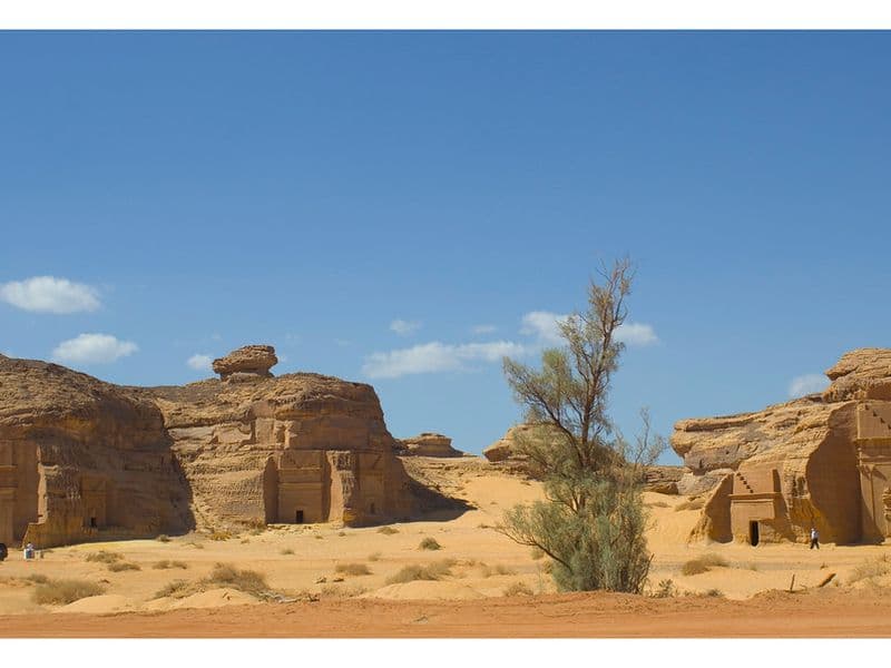 Sandstone heritage landscape in AlUla, Saudi Arabia