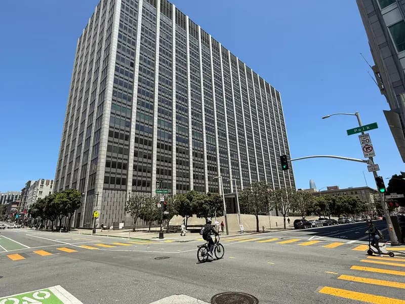 The Phillip Burton Federal Building and United States Courthouse in San Francisco, which houses the United States District Court for the Northern District of California