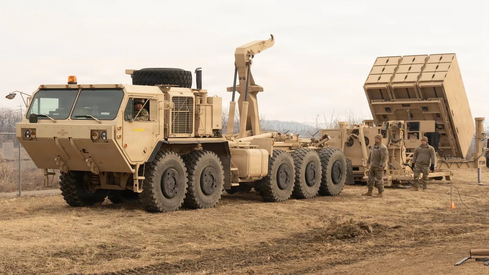 A Patriot air defence battery during a training exercise at Osan Air Base in South Korea. Batteries of this type are what states under fire spend to intercept what is fired over them