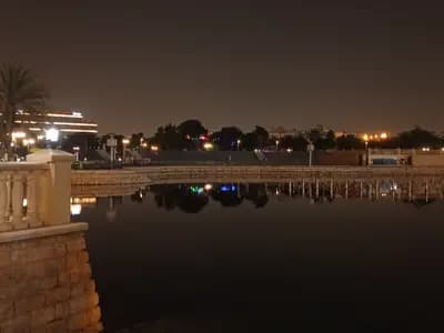 People enjoying modern public space in Riyadh
