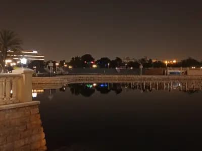 People enjoying modern public space in Riyadh