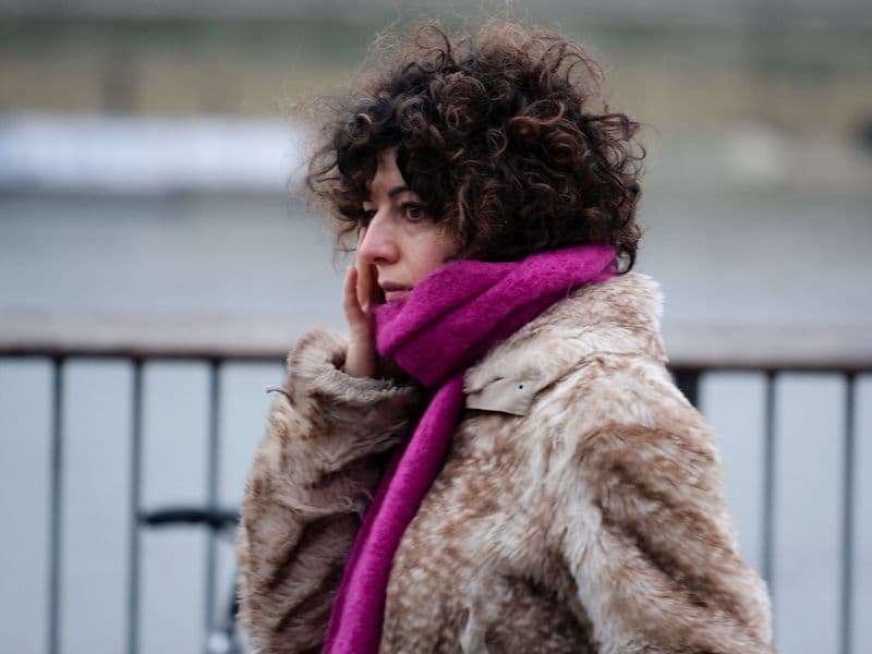 purple fashion street style