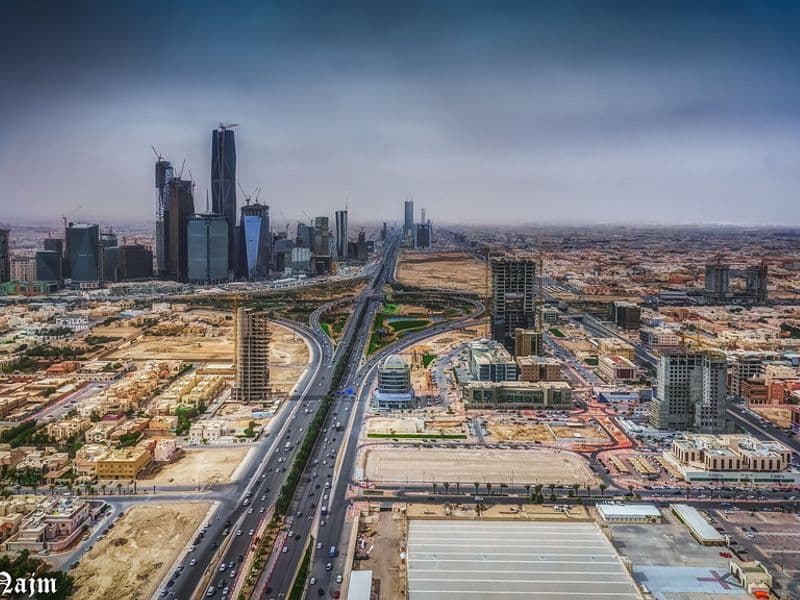 Modern business towers in Saudi Arabia