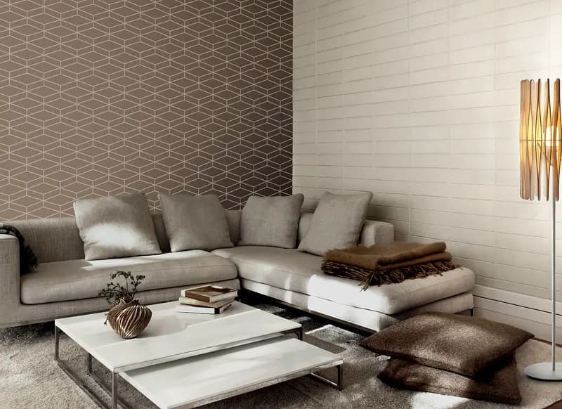 warm minimalism living room wood
