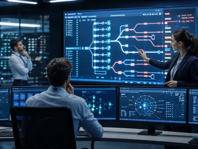 A security team monitoring autonomous AI activity across data-center systems