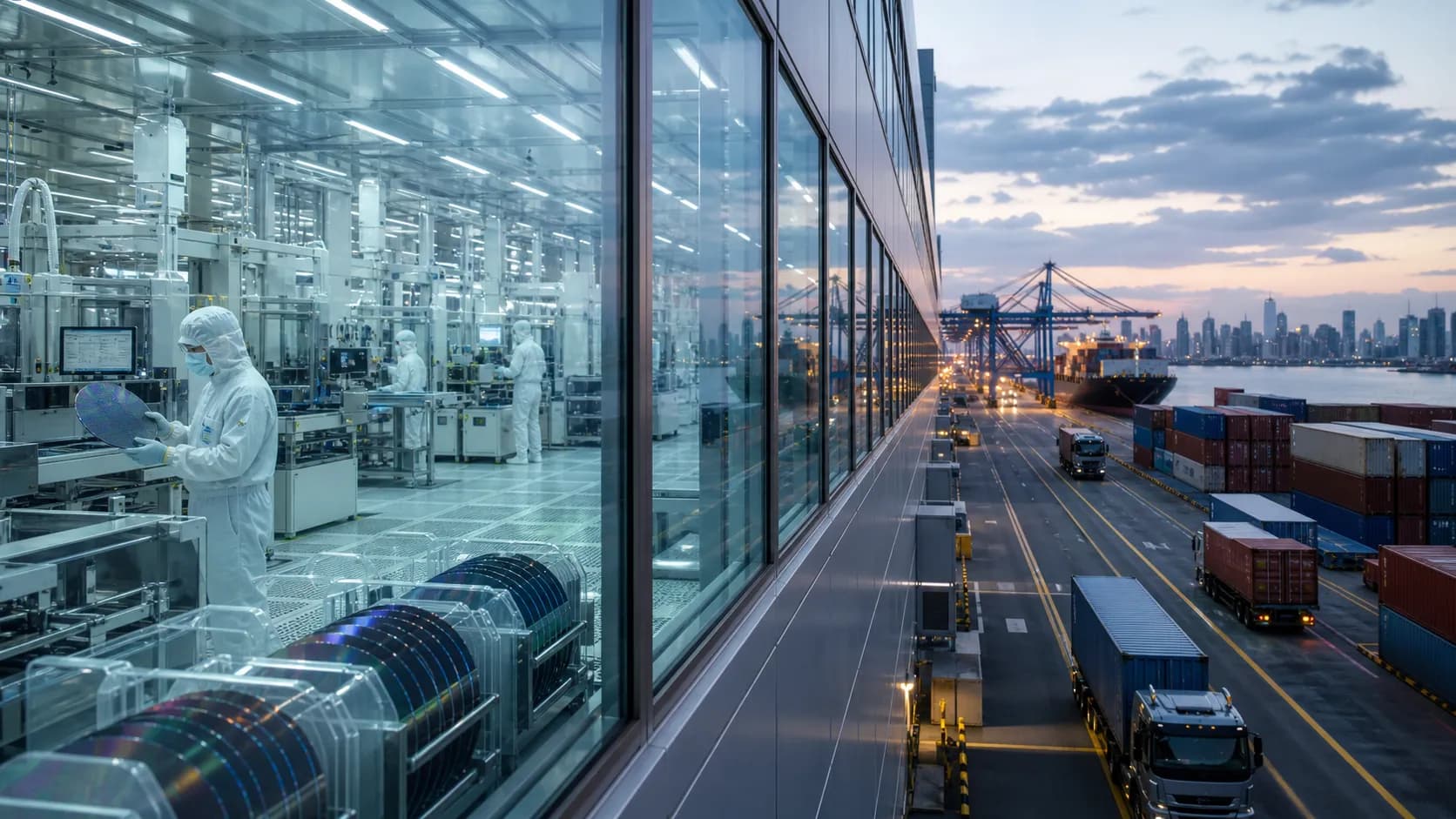 Advanced chips moving from an Asian manufacturing hub into global trade