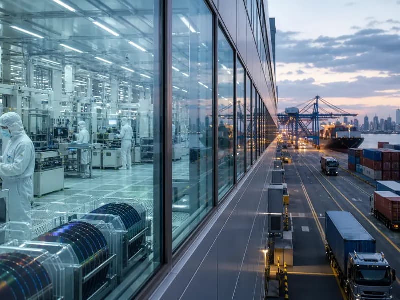Advanced chips moving from an Asian manufacturing hub into global trade