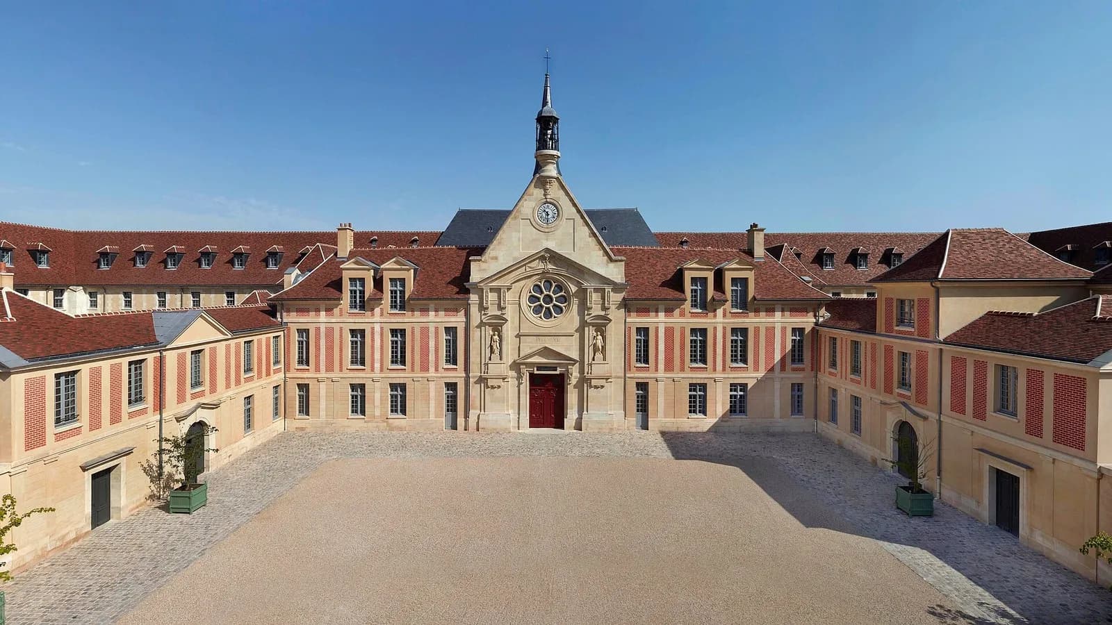 The courtyard of the former Laennec hospital in Paris, now the headquarters of Kering, Saint Laurent's owner, photographed on 16 October 2018, a file photograph illustrative of the group and not of Saint Laurent or its designer