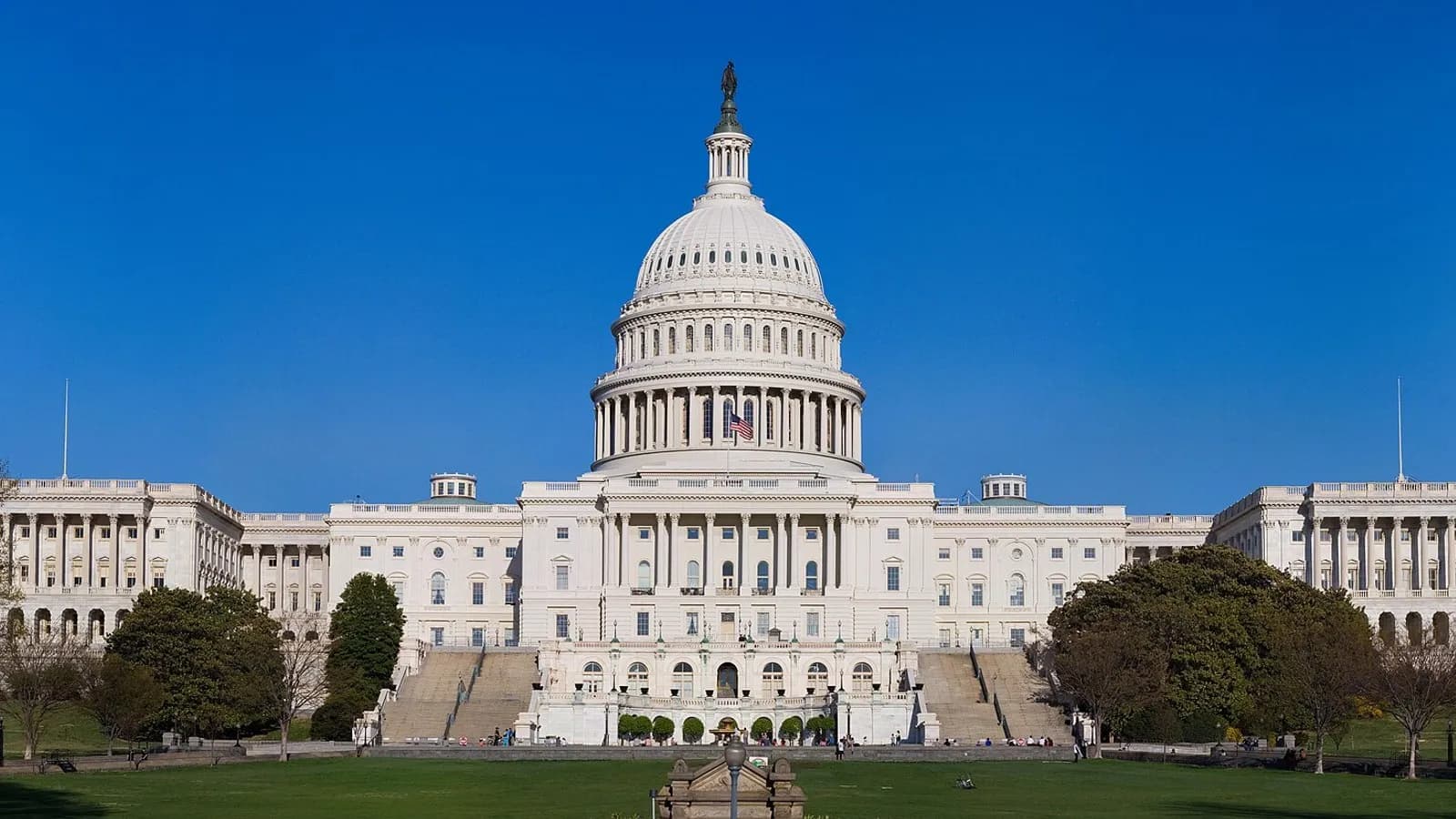 The western front of the US Capitol in Washington with its dome under a clear sky, uploaded on 3 April 2007, a file photograph illustrative of Congress and not from this week's reporting on Anthropic's draft bill
