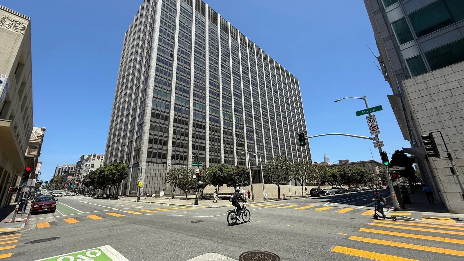 The Phillip Burton Federal Building and United States Courthouse in San Francisco, which houses the United States District Court for the Northern District of California