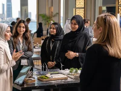 Women entrepreneurs and investors meeting at a business forum in Manama