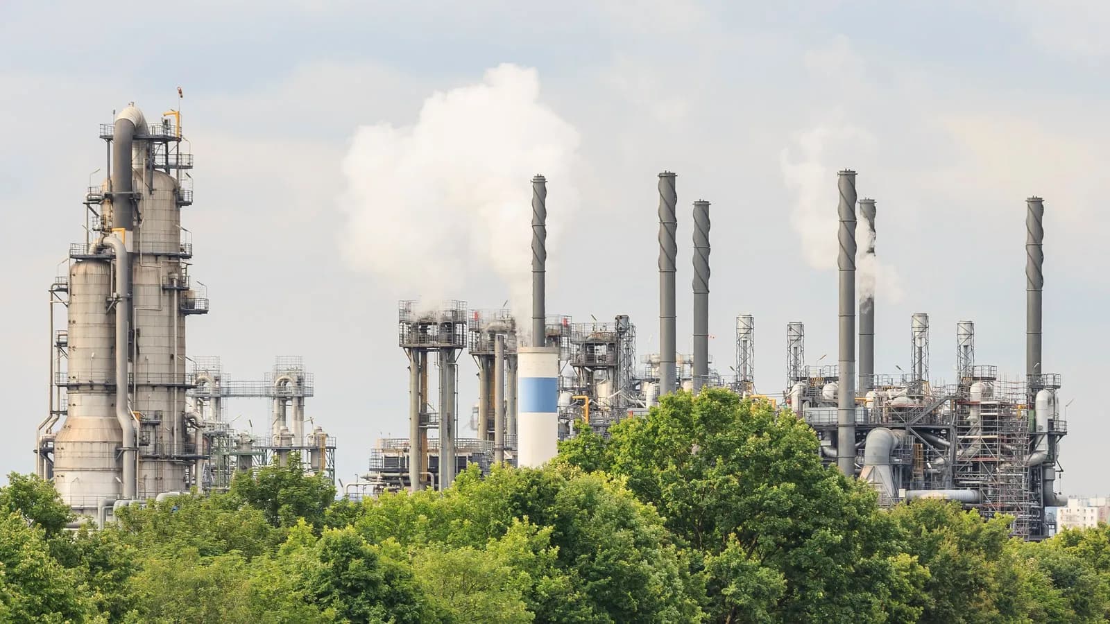A LyondellBasell chemical plant in Wesseling, Germany, illustrative of the European chemicals industry BASF and Evonik compete in, photographed in June 2014