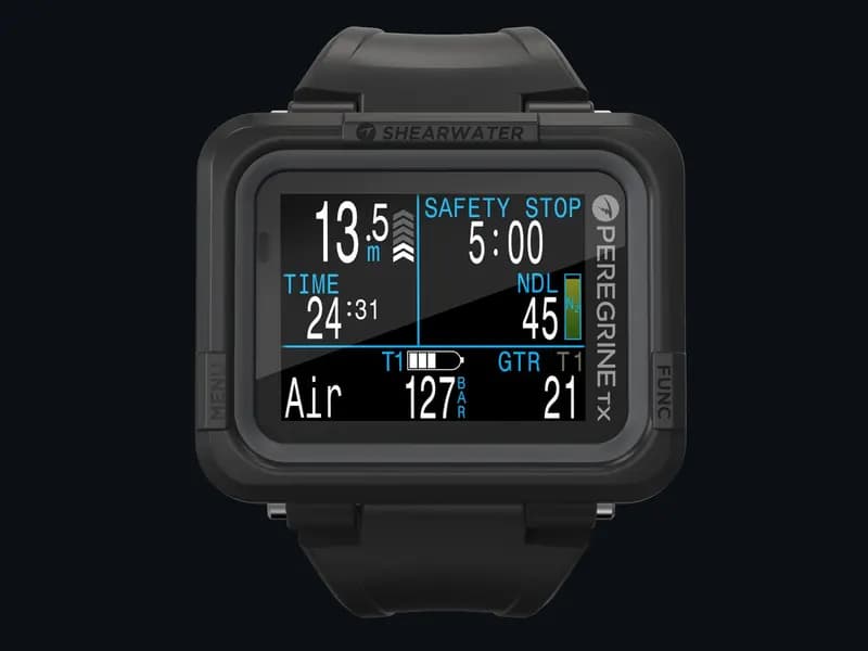 The Shearwater Peregrine TX dive computer