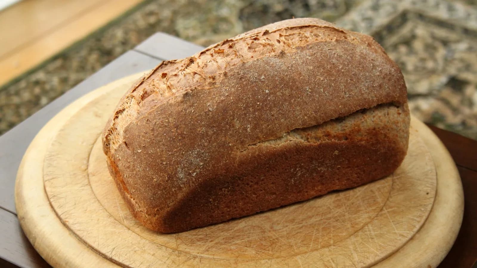 A sliced wholegrain loaf