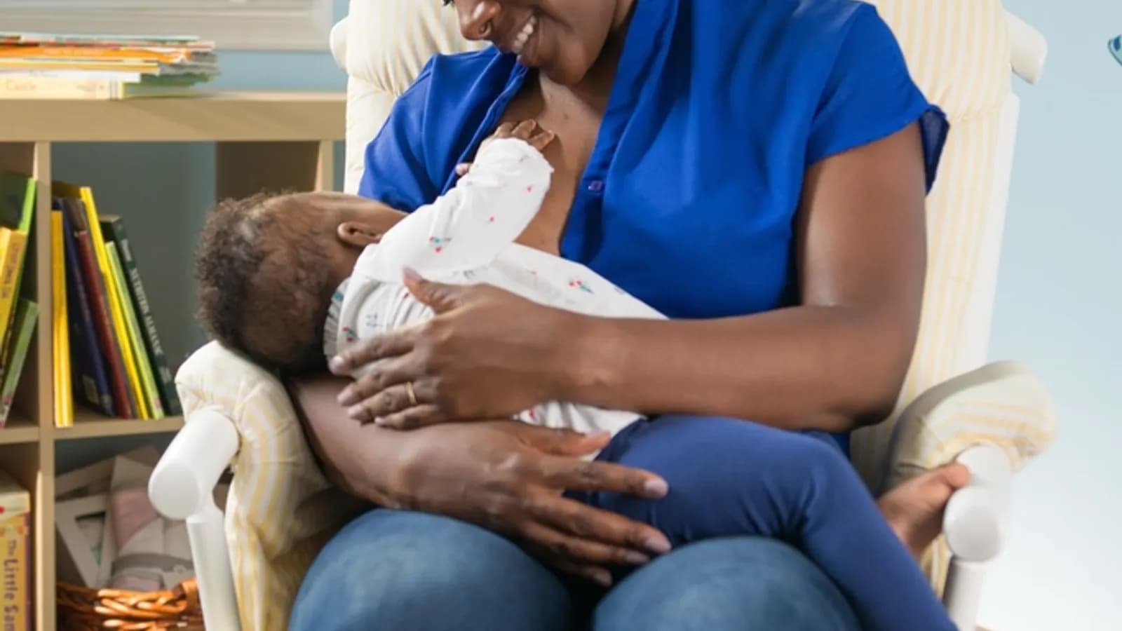 A parent receiving calm support while caring for an infant