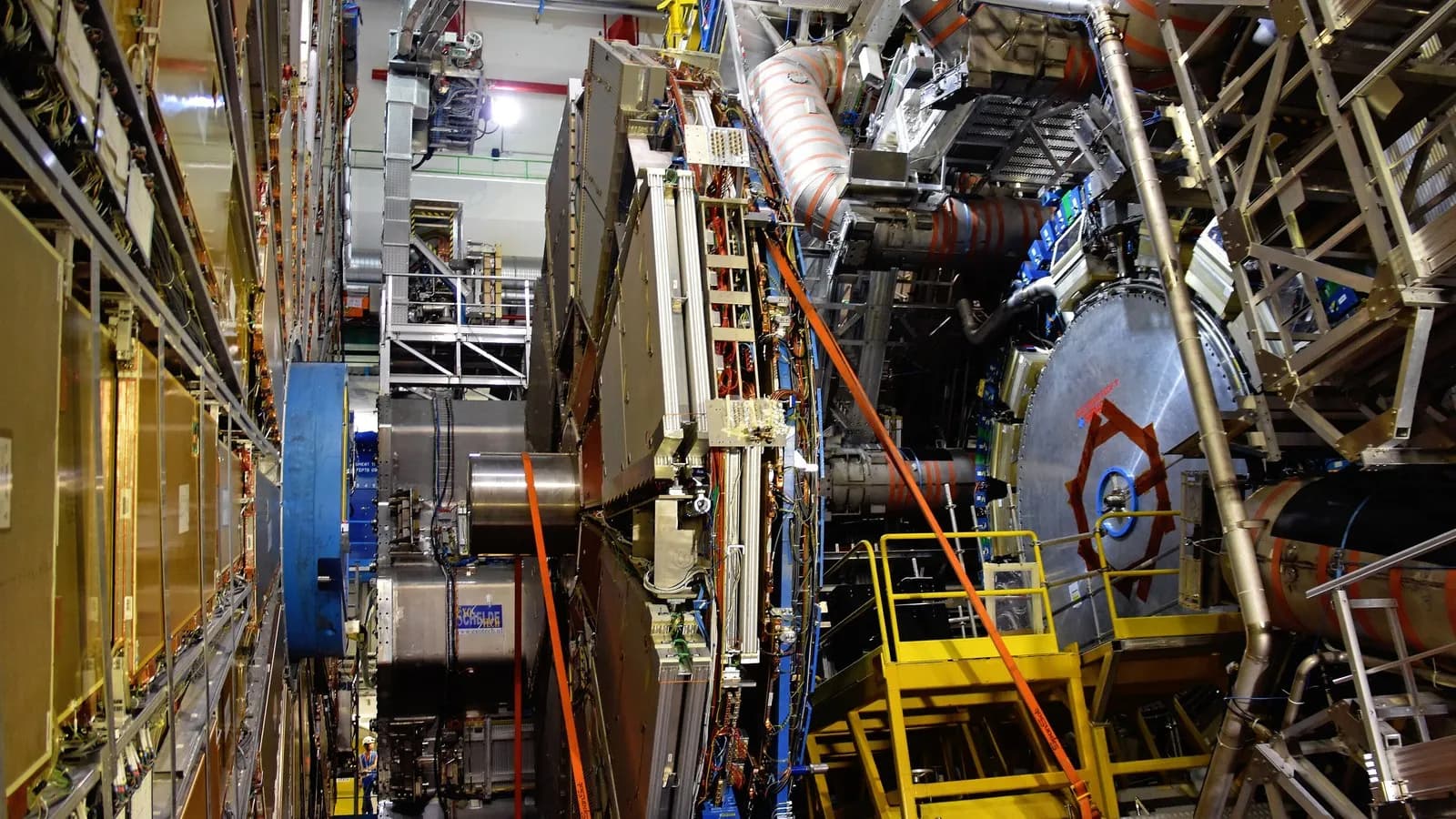 The ATLAS detector at CERN's Large Hadron Collider, illustrative of the machine now being partly dismantled for its High-Luminosity upgrade, photographed in September 2019