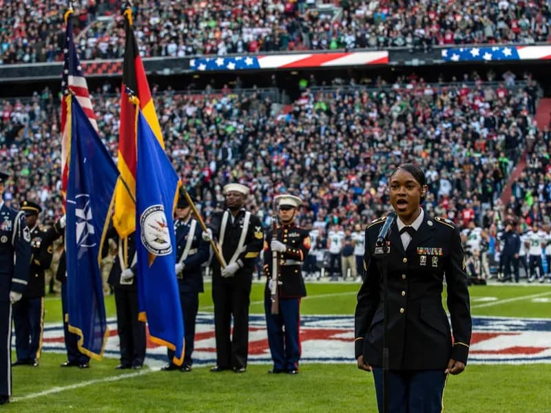 A National Football League game in Germany, illustrative of NFL play and not the Commanders-Seahawks game itself, photographed in November 2022
