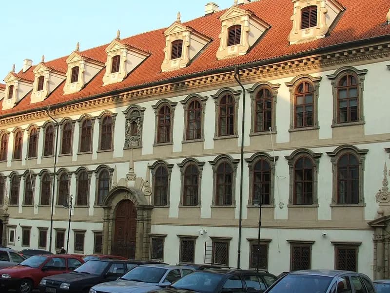 The Baroque facade of the Wallenstein Palace in Prague, home of the Czech Senate, with a red tiled roof and rows of windows, photographed in October 2007, a file photograph and not from Saturday's vote