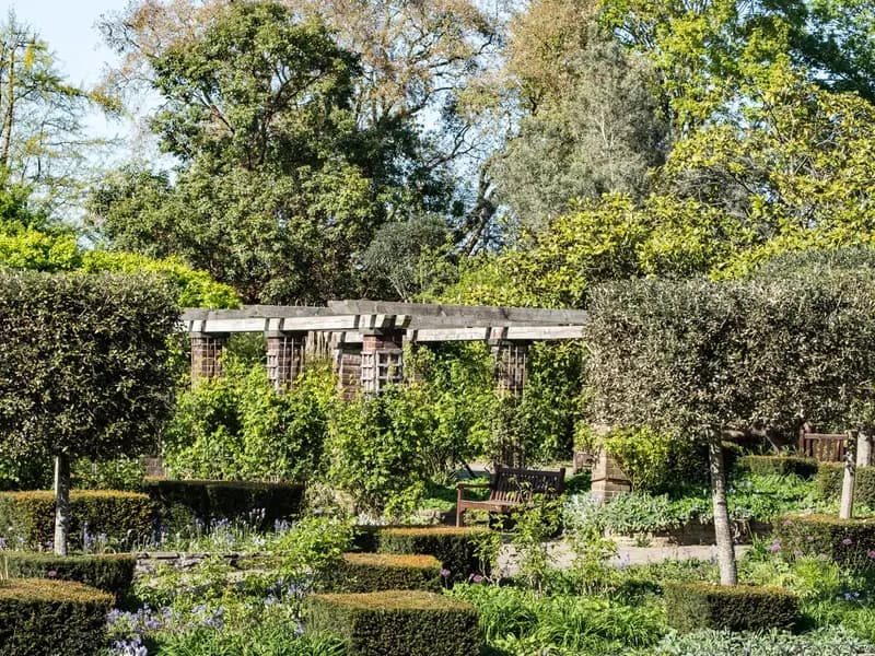 The pergola and formal gardens at Golders Hill Park in London, which borders the site described in this article