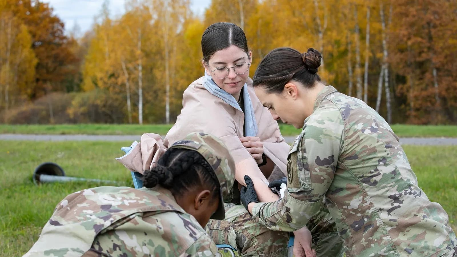 A US Army medical delivery drone exercise, illustrative of drone-based emergency delivery and not the Paris study itself, photographed in October 2025
