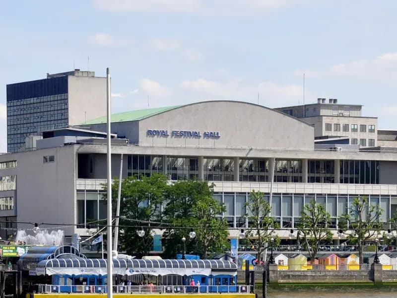 The Royal Festival Hall on London's South Bank, the venue for the festival's opening night, photographed on 14 June 2011