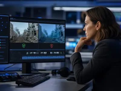A digital interface showing an AI-generated content disclosure