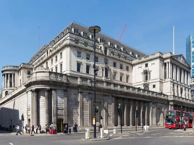 The Bank of England in London, illustrative of UK financial regulation and not the Financial Conduct Authority's own building, photographed in June 2015