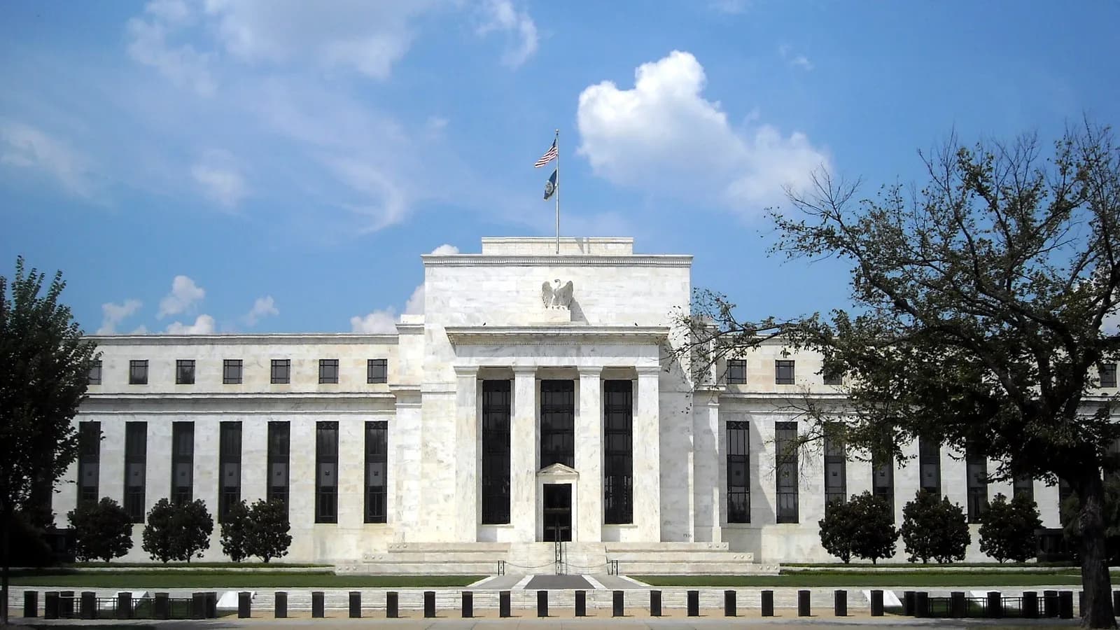 The Marriner S. Eccles Federal Reserve Board building in Washington, DC, which issued the stablecoin rulemaking proposal, photographed in August 2008