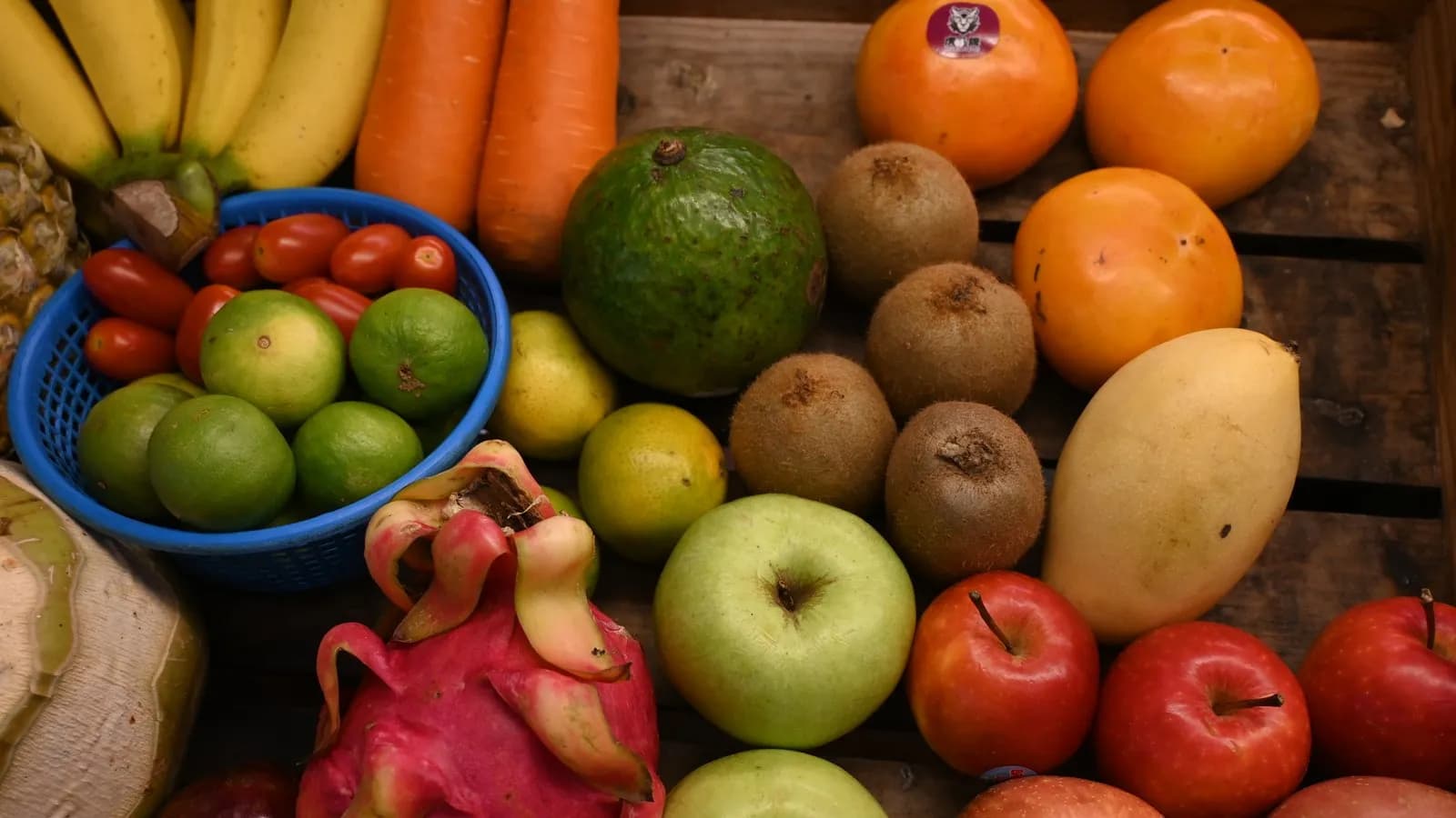 An assortment of fresh fruit