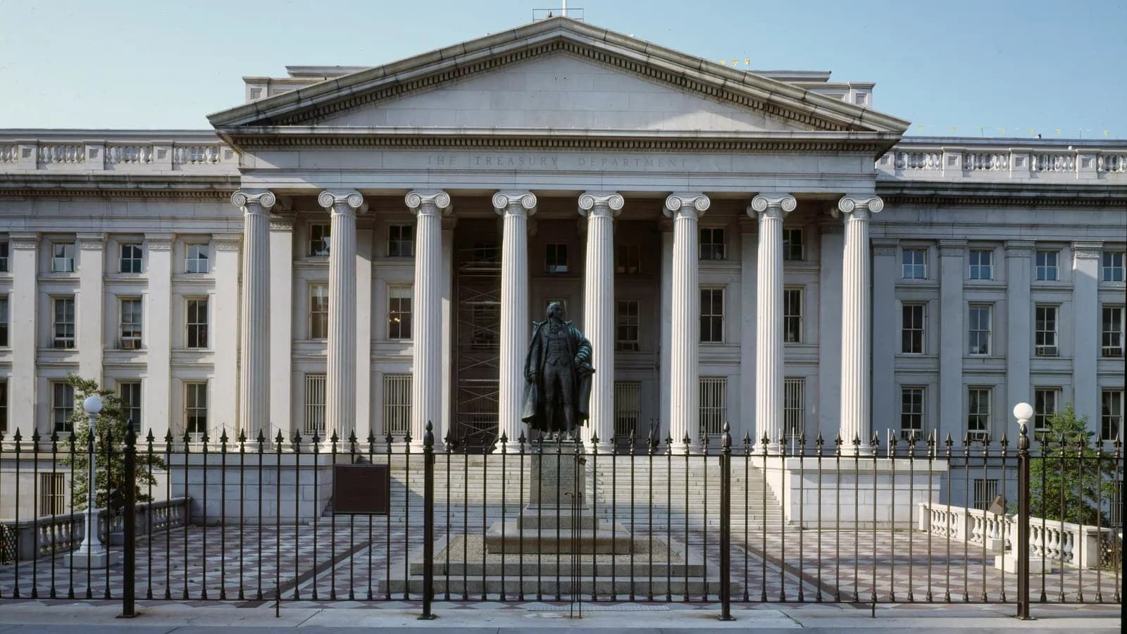 The United States Treasury building in Washington