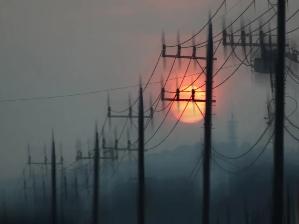 A modern electricity grid supplying a city and large data facilities