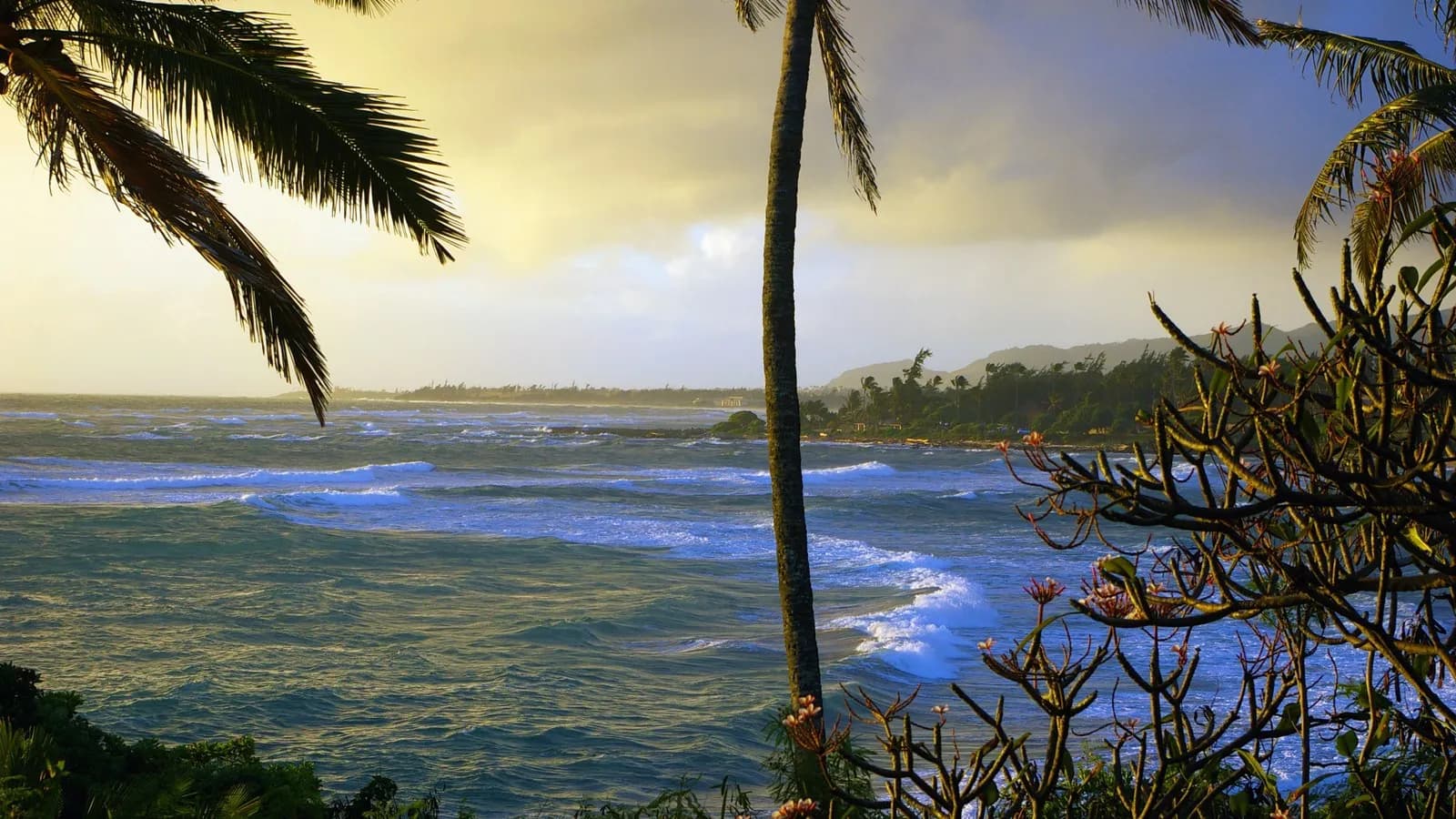 The coastline at Wailua on Kauai, illustrative of the island where the new resort has opened and not the resort's own grounds, photographed in December 2011
