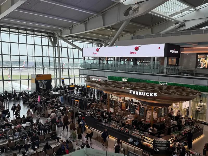 Heathrow Airport's Terminal 5, where the new flagship lounge is being built, photographed ahead of the announced redevelopment