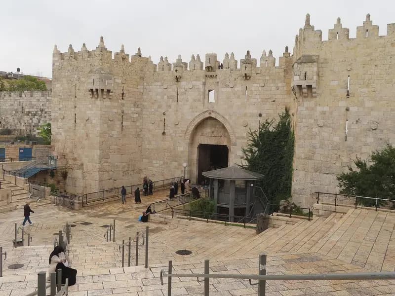 Damascus Gate, the entrance to Jerusalem's Old City named in this report, photographed in November 2022