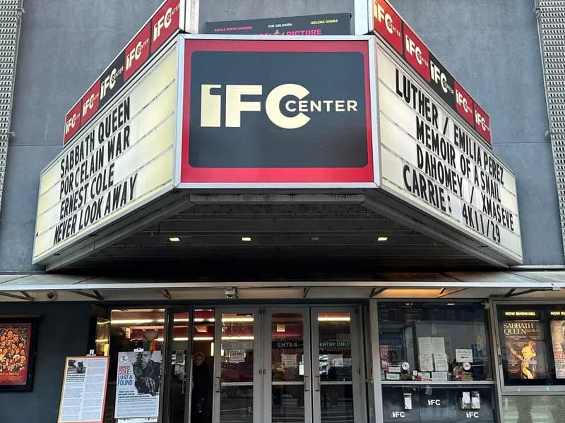 The IFC Center, an independent movie theatre in New York City, illustrative of the film culture Letterboxd serves and not a party to the sale, photographed in November 2024