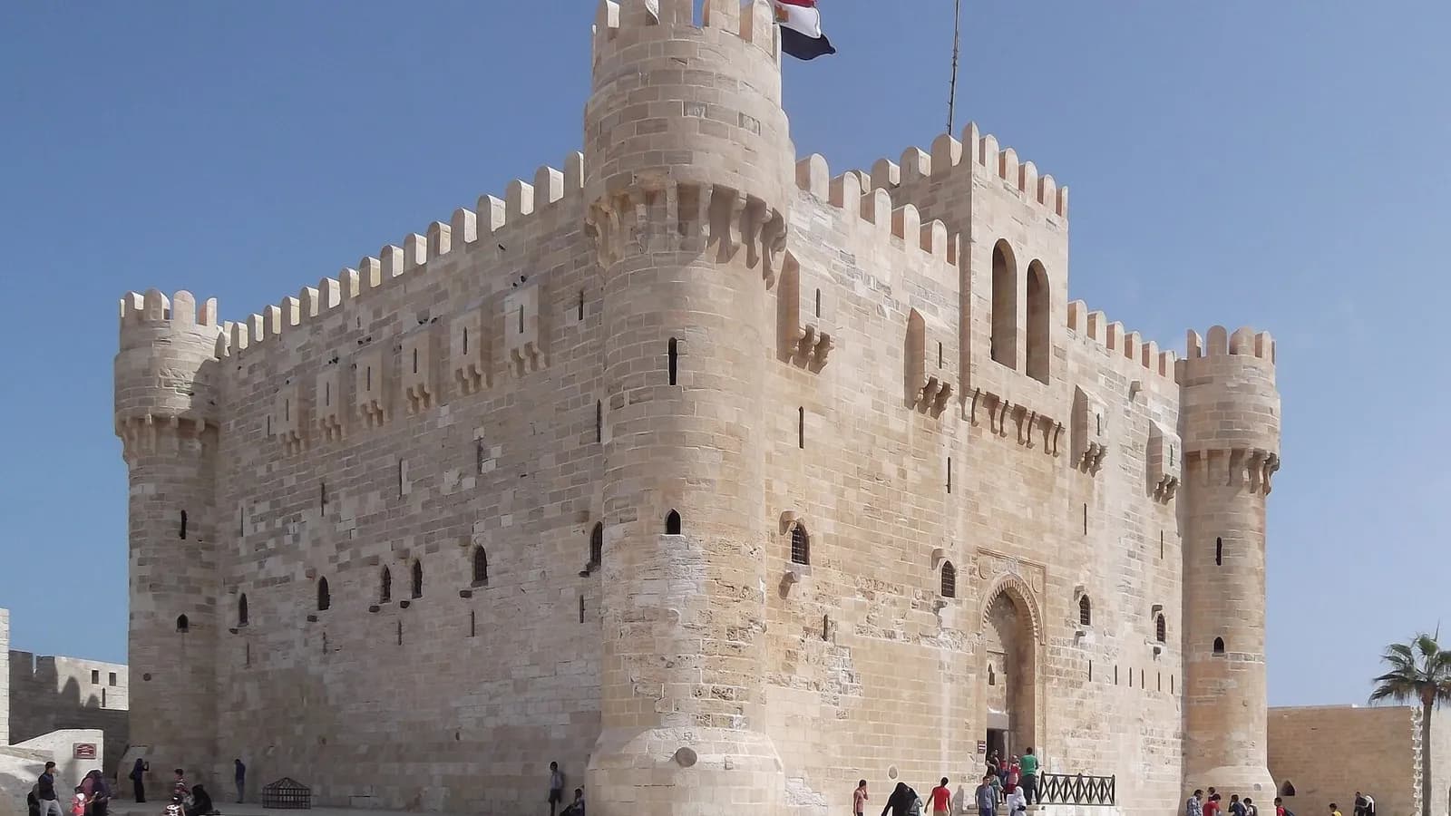 The Citadel of Qaitbay in Alexandria, Egypt, the 15th century fortress built on the site of the ancient lighthouse, photographed in September 2014, a file photograph and not of the ring or the underwater excavation
