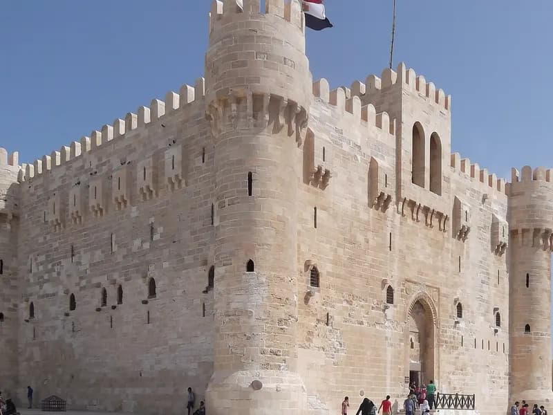 The Citadel of Qaitbay in Alexandria, Egypt, the 15th century fortress built on the site of the ancient lighthouse, photographed in September 2014, a file photograph and not of the ring or the underwater excavation