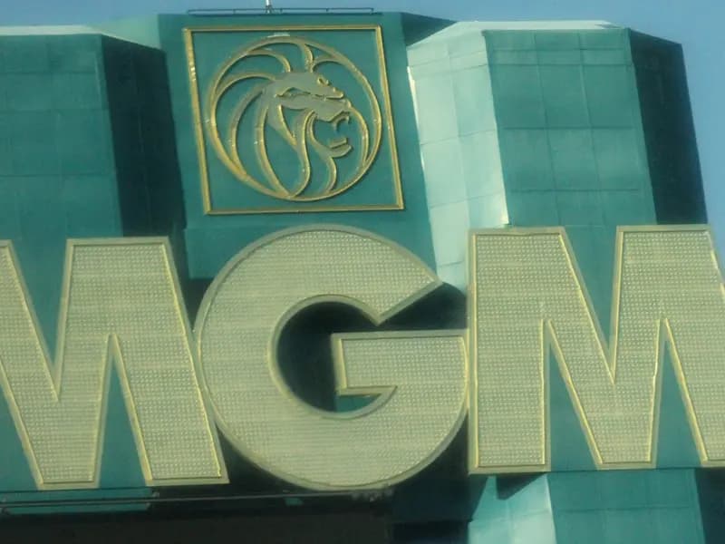 MGM Grand on the Las Vegas Strip, illustrative of MGM Resorts' reported interest in People Inc, photographed in October 2017