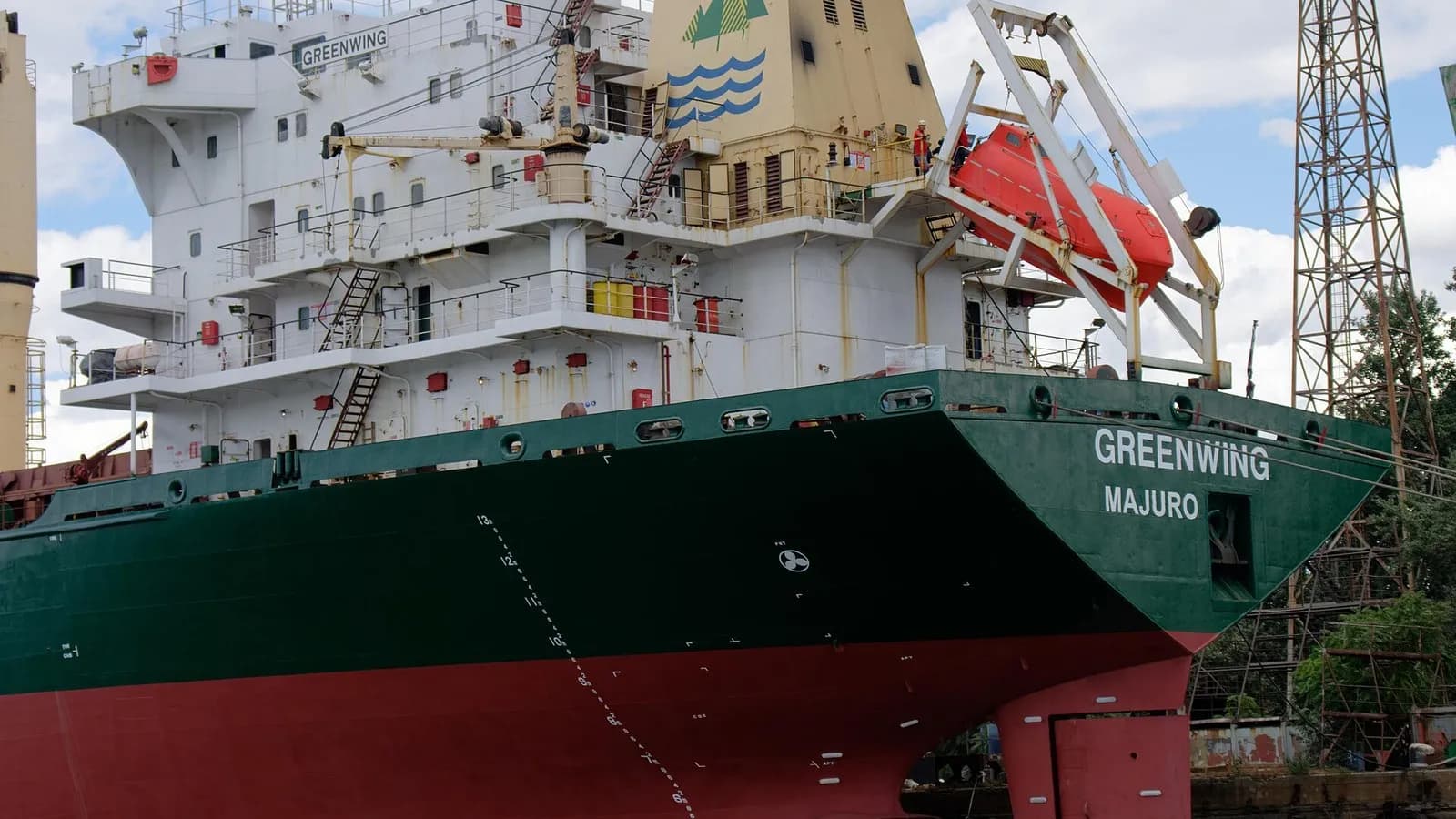 A bulk carrier moored in the port of Varna, Bulgaria, on the Black Sea, in a photograph published in September 2022, a file photograph of merchant shipping on the Black Sea and not of any vessel attacked