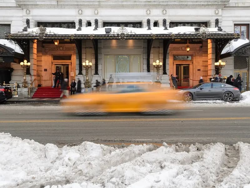 The Plaza Hotel on Fifth Avenue at Central Park South in New York, where Tommy Hilfiger showed his spring 2027 collection