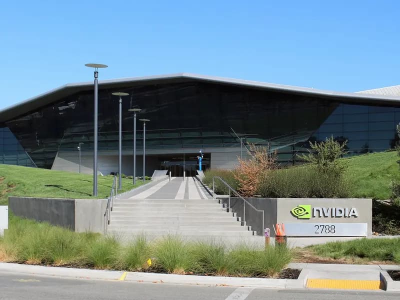 Nvidia's headquarters in Santa Clara, California, illustrative of the company launching the Open Agent Safety Platform, photographed in August 2018