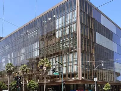 1515 Third Street in San Francisco's Mission Bay, OpenAI's headquarters building, photographed in June 2025; a file photo, not an image of the Dots product