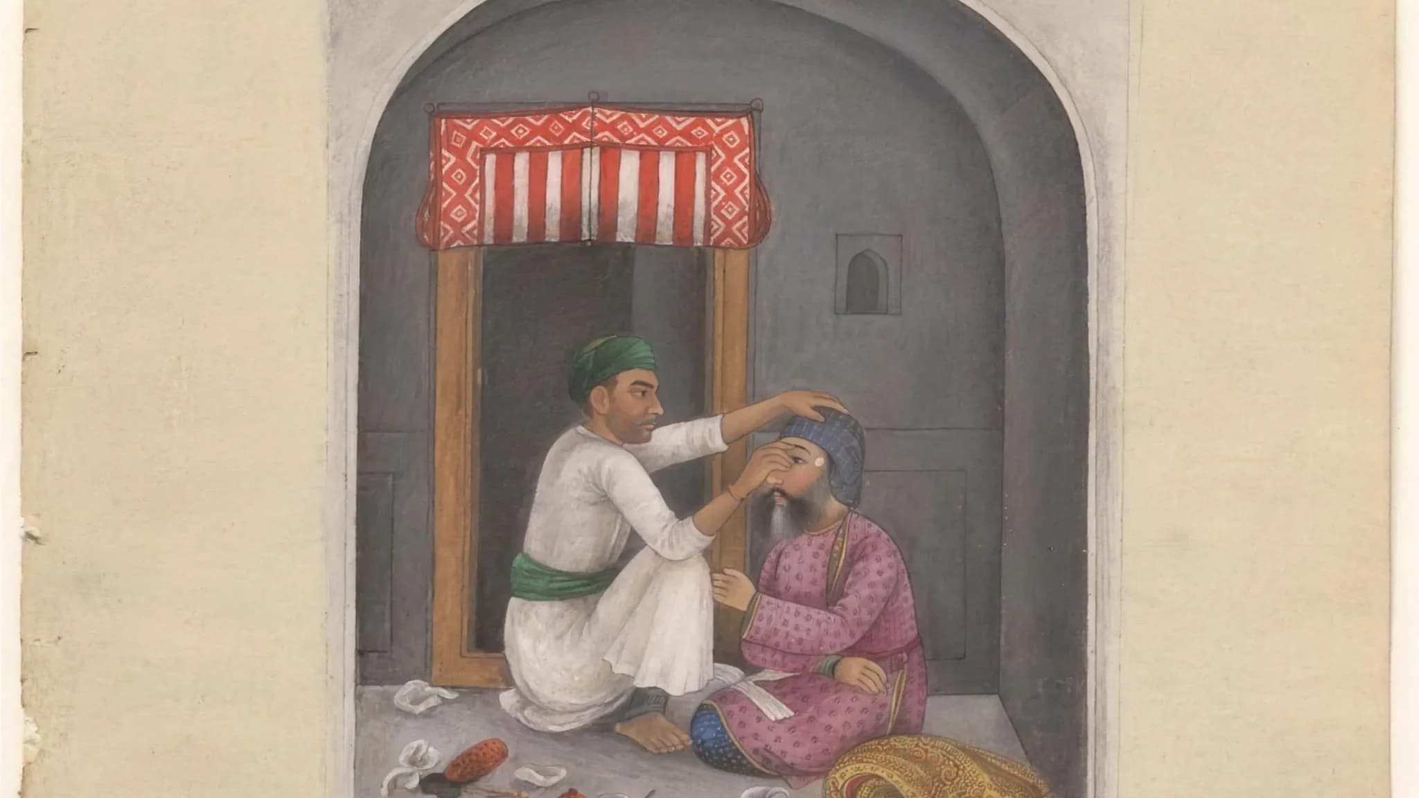 An ophthalmologist examining a patient’s retina with clinical imaging equipment