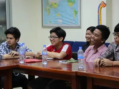 University students preparing for international study