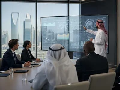 Technology leaders discussing responsible artificial intelligence at a conference in Riyadh