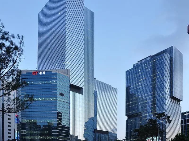 The glass office towers of Samsung's headquarters in Seoul, photographed in June 2009, a file photograph of the group's Seoul complex and not of the earnings announcement