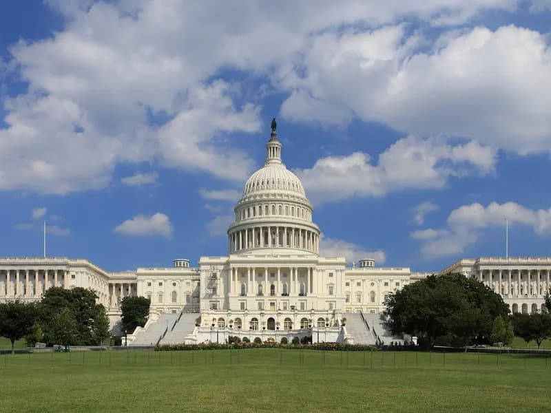 The west side of the United States Capitol in Washington, where the Ban Artificial Superintelligence Act was introduced, photographed in September 2013