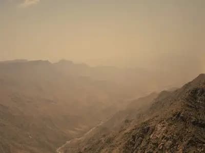 Mountain and coastal landscapes representing Saudi Arabia's nature tourism